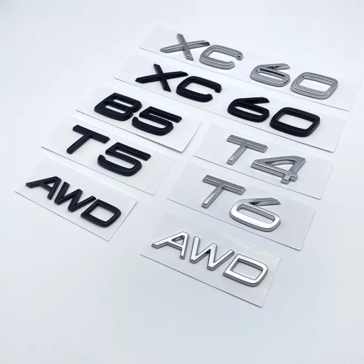 3D AWD B5 T4 T5 T6 Logo Emblem Badge Decal Car Sticker for Volvo XC60
