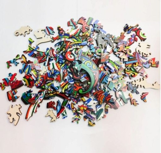 PUZZLE DREWNIANE 3D dla dorosłych dzieci Układanka SOWA Prezent NOC 85el