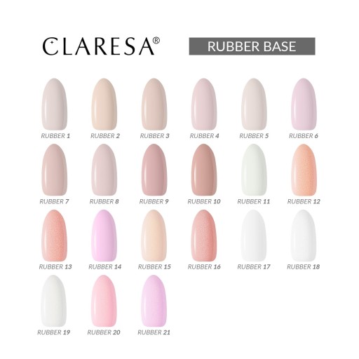 Claresa Rubber Base 8 резиновая база 5 мл для наращивания