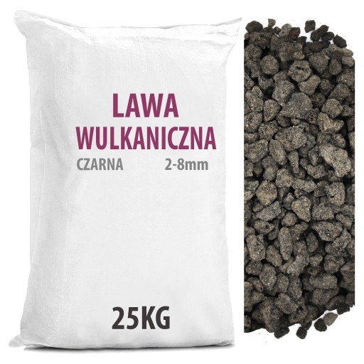 Крупа гравийная для сада мелкая ВУЛКАНИЧЕСКАЯ ЛАВА 25 кг