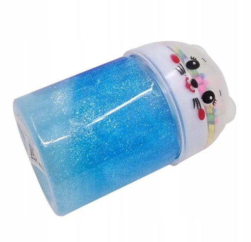 Masa plastyczna Slime Glut KOTEK z kulkami