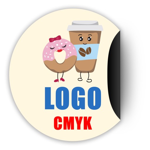 Рекламные магниты круглые 6см, собственный дизайн, 250 шт.