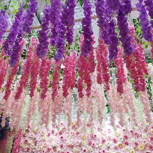 Искусственная глициния Wisteria Laburnum 110 см 12 шт.