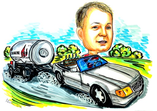 Карикатура с фото A5 - 1 человек экспресс -доставка за 3 дня