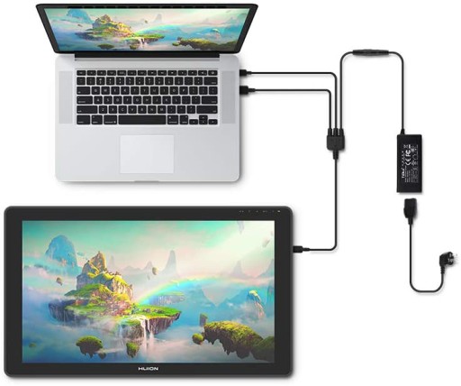 Графический планшет Huion Kamvas 22 с экраном 21,5 дюйма и разрешением Full HD