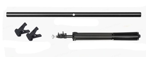 КОМПЛЕКТ ДЛЯ ФОНА ТИПА T 80x200 + ФОН ИЗ ЧЕРНОГО ПВХ 100x200 BLACK WINYL