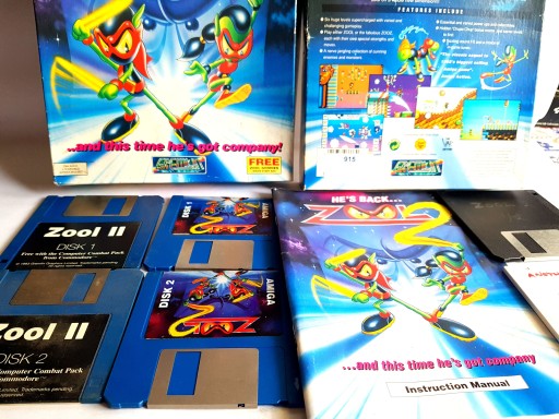 ZOOL 2 АРКАДНАЯ ПЛАТФОРМА AMIGA UNIKAT1993