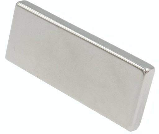 MOCNY MAGNES NEODYMOWY PŁYTKOWY 50x20x5 - 5 SZTUK / MAGNESY NEODYMOWE /
