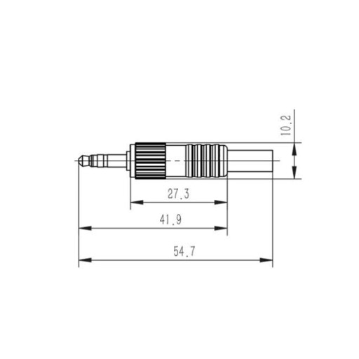 Штекер стереокабеля Roxtone 3,5 мм RMJ3PL-B