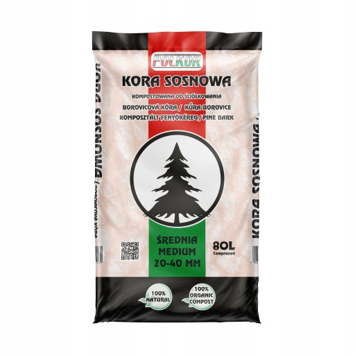 PINE BARK GARDEN СРЕДНЯЯ СУМКА 80 Л СУБСТРАТ