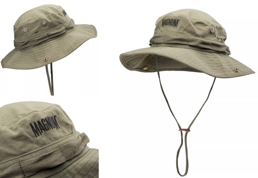 MAGNUM KAPELUSZ PRZECIWSŁONECZNY NA PLAŻĘ W GÓRY NA MIASTO SCRUB olive S/M