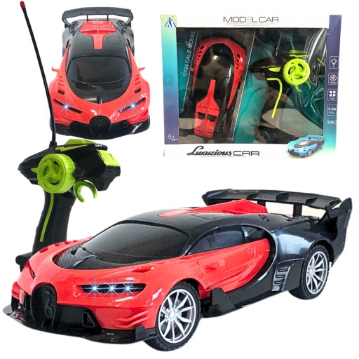 Удаленный -Контролированный автомобиль Super RC Пилот Bugatti 1:24 Светодиодные фонари C