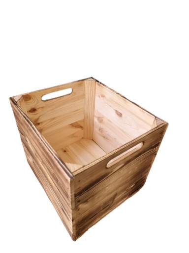 КАЛЛАКС Деревянный ящик для полок ИКЕА, обожженный