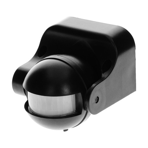 Датчик движения 180 градусов IP44 1200Вт черный OR-CR-201/B Orno