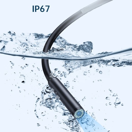 ЭНДОСКОПНАЯ ИНСПЕКЦИОННАЯ КАМЕРА DUO 1920P HD ДЛЯ ТЕЛЕФОНА Android iOS 8LED 5 м 7,9 мм
