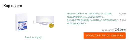 PIKOWANY OCHRANIACZ POKROWIEC NA MATERAC 160x220 NAKŁADKA MATA WODOODPORNA