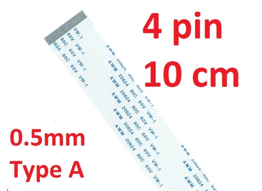 Лента гибкая FPC FFC VW-1 AWM 20624 80C 60V 10см 4Pi