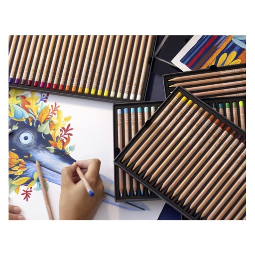 Карандаши для рисования PROFESSIONAL Caran d'Ache LUMINANCE, 100 цветов. ВЕРШИНА