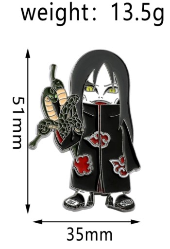 Przypinka do Ubrań Broszka Anima NARUTO Manga Orochimaru