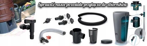 БОЧКА ДЛЯ ВОДЫ RAINWAY 240L FLOW + KRANIC - АНТРАЦИТ