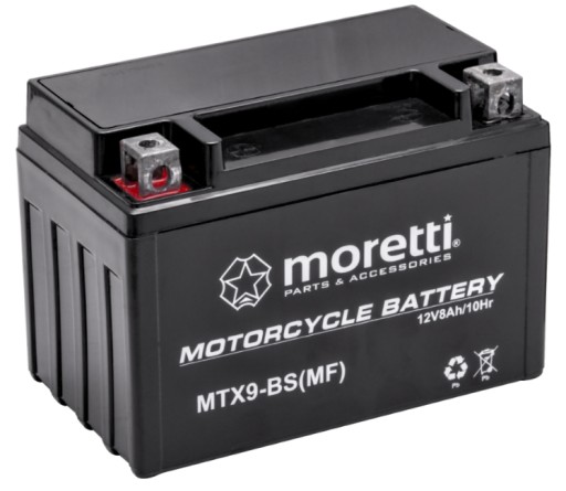 Аккумулятор Moretti AGM MTX9-BS YTX9-BS
