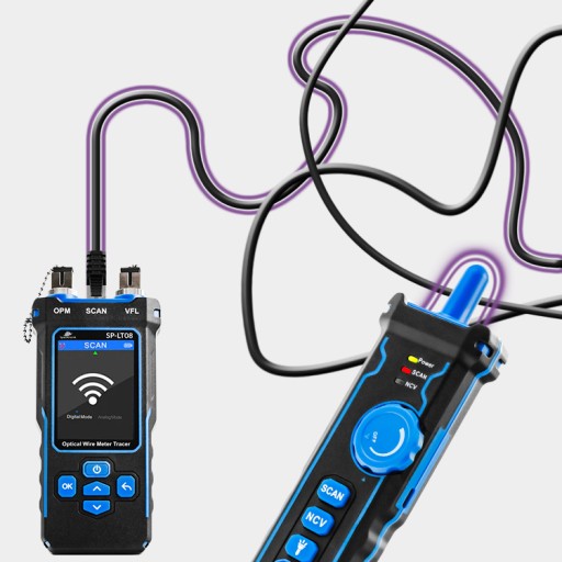 Spacetronik SP-LT08 Тестер оптоволокна LAN POE
