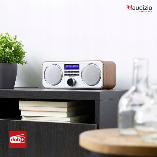 FM DAB стерео цифровое радио + будильник серебристый Audizio