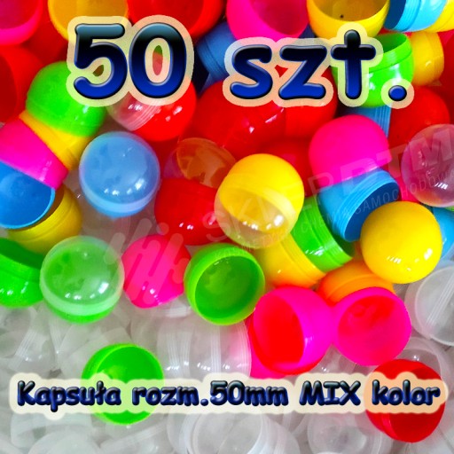 Капсула для рисования 50мм MIX Color 50 шт. розыгрыш мяча
