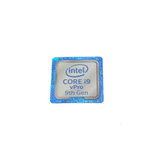 Наклейка INTEL CORE i9 vPro 9-го поколения 18x18мм [370]