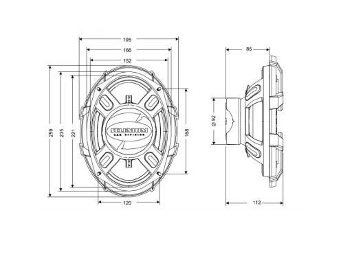 Комплект динамиков JBL SELENIUM 6x9