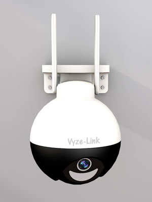 Уличная камера Vyze-Link 2K Wi-Fi, IP-камера PTZ на 360 градусов с обнаружением движения
