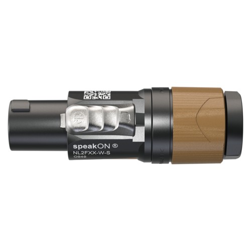 2-контактный разъем SPEAKON для кабеля NEUTRIK NL2FXX-W-S.
