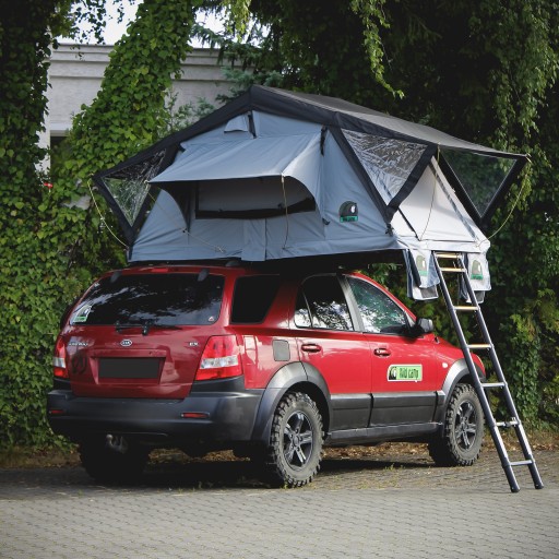 Экспедиционная палатка Wild Camp Ohio 160 GREY для автомобиля на 3-4 человека, комфортная