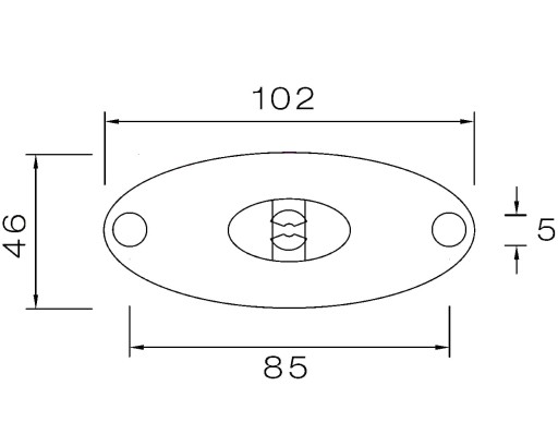 Светодиодный габаритный фонарь для прицепа Aspöck FLATPOINT II