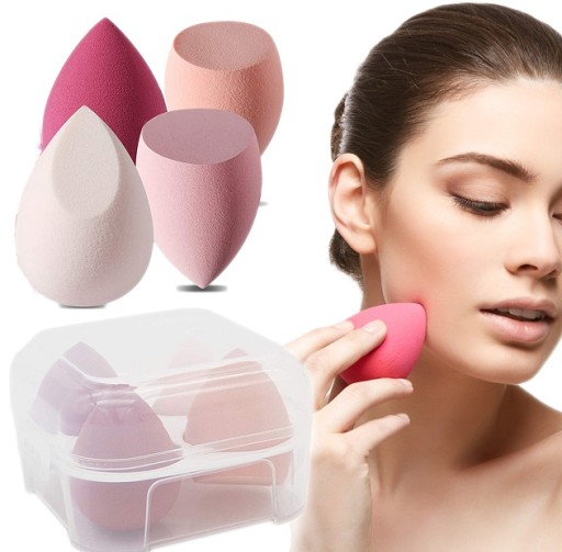 Zestaw 4 gąbek BeautyBlender do makijażu | Pudełeczko