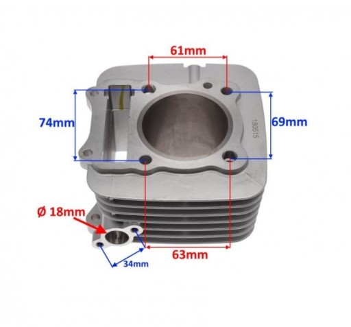 Cylinder tuning tłok Suzuki GN 125 200 cm3
