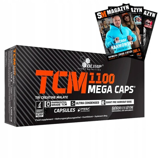 OLIMP TCM MC 1100MG 30 KAPS JABŁCZAN KREATYNA CM3 MOC REGENERACJA SIŁA