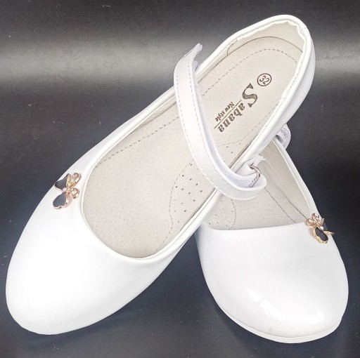 Балерины, кожаные, r35 22,5, белые П2-58