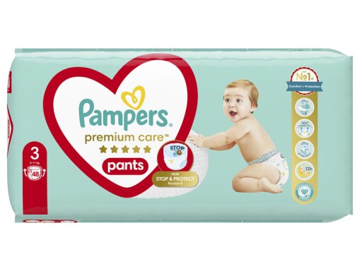 PAMPERS Premium Care Трусики 3 подгузника 48 шт.