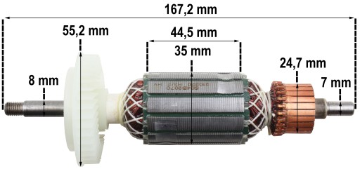 Ротор для кофемолки типа BOSCH GWS 11-125 CI CIE HILTI DAG DC