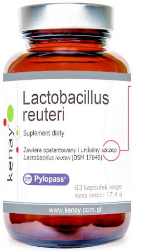 PROBIOTYK Lactobacillus REUTERI 60 kaps vege KENAY