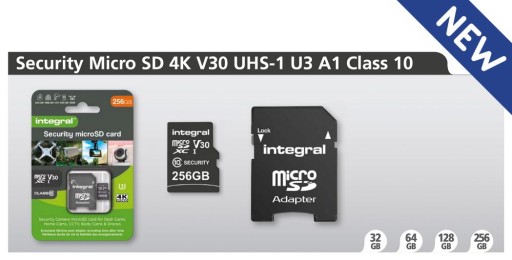 INTEGRAL Security Micro SD 4K V30 UHS-I U3 256 ГБ