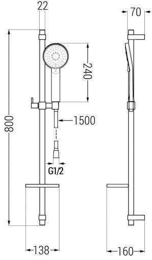 Mexen Alfa DF62 Prazine Set Белая батарея