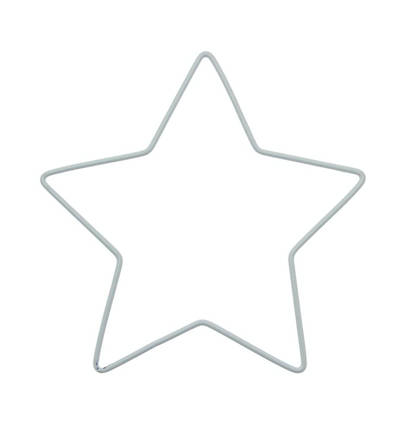 КОЛЬЦО ловца снов STAR, белое, 15 см