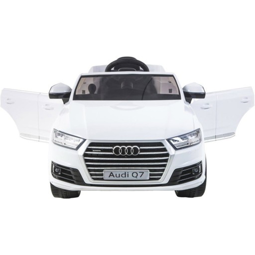Audi Q7 Quattro S-Line с аккумулятором Белый + Пульт дистанционного управления + Свободный запуск + EVA + Ra