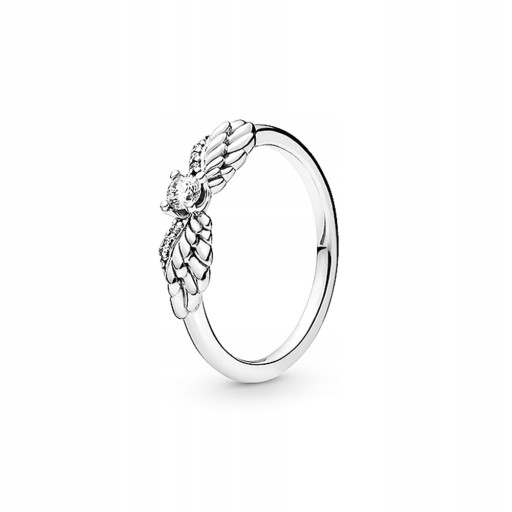 Серебряное кольцо 925 пробы Крылья ангела, размер 10
