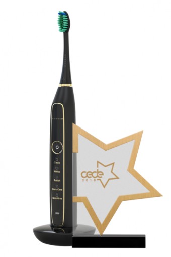 Звуковая зубная щетка SEYSSO GOLD BLACK, 3 насадки