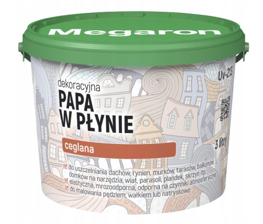 Papa w płynie Megaron Grafit 3 l + pędzel GRATIS