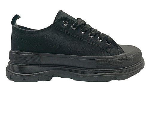 Черные женские кроссовки Creepers на толстой подошве, размер 39