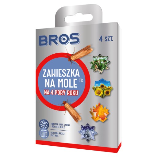Bros - мотыльки 4 сезона: эффективная защита одежды 4 штук